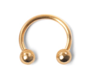 Yakıcı mücevherler. Beyaz halterde izole edilmiş dairesel halter