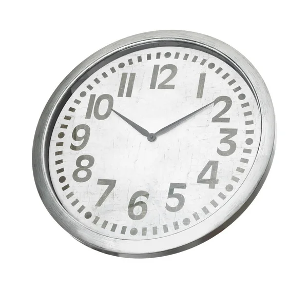 Reloj Moderno Aislado Blanco Elemento Interior —  Fotos de Stock