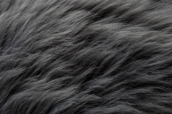 背景として美しい灰色のフェイクファー クローズアップビュー — ストック写真