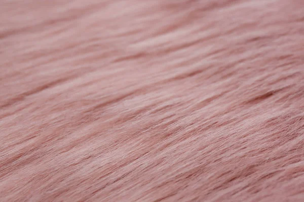 Розовый Искусственный Мех Фон Вид Крупным Планом — стоковое фото
