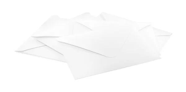 Alça Envelopes Papel Sobre Fundo Branco — Fotografia de Stock