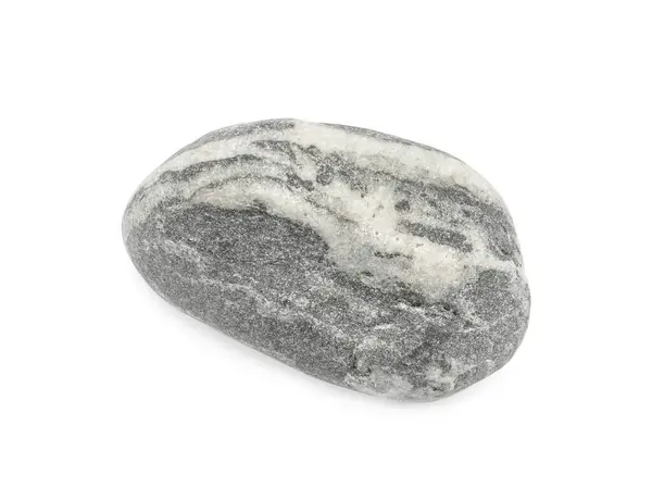 Pedra Spa Cinza Isolada Branco Vista Superior — Fotografia de Stock