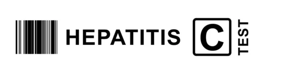 Texto Ensaio Hepatite Sobre Fundo Branco Ilustração — Fotografia de Stock