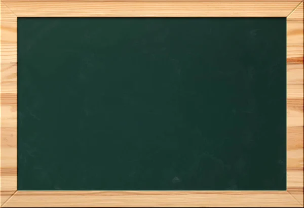 Empty Green Chalkboard Background School Time — Stock Photo, Image