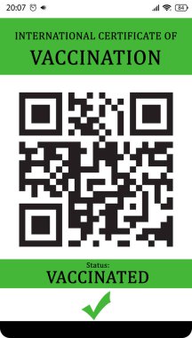 QR kodlu uluslararası aşı sertifikası, resimleme