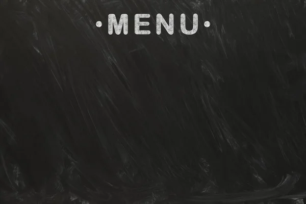 黑色黑板 以文字菜单为背景 用于设计的模型 — 图库照片