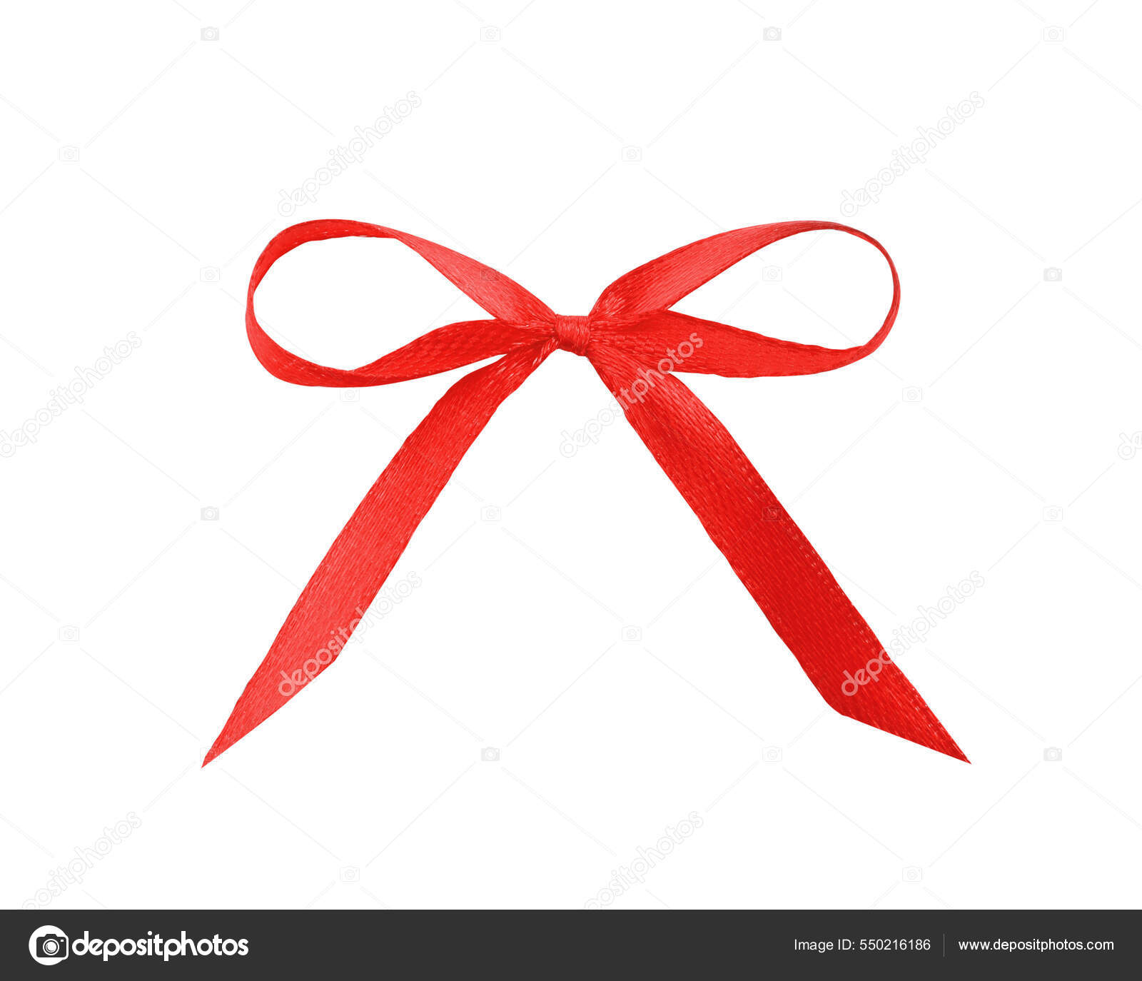 Bright Red Bow Stock Photo - Download Image Now - Tied Bow, Ribbon