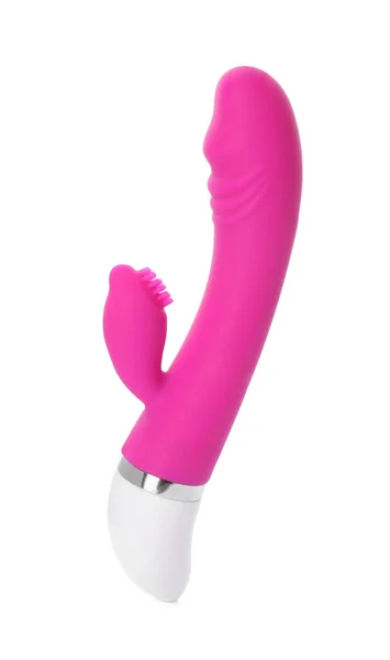 白地にピンクのバイブレータ セックスおもちゃ — ストック写真