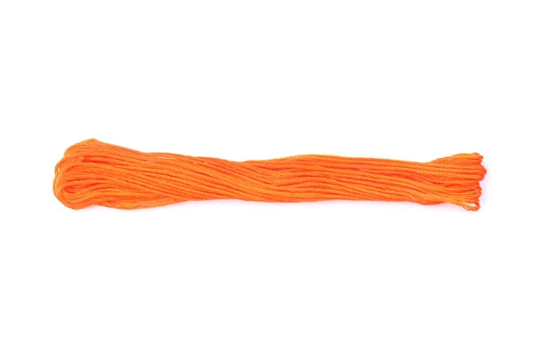 Helder Oranje Borduurgaren Witte Achtergrond — Stockfoto