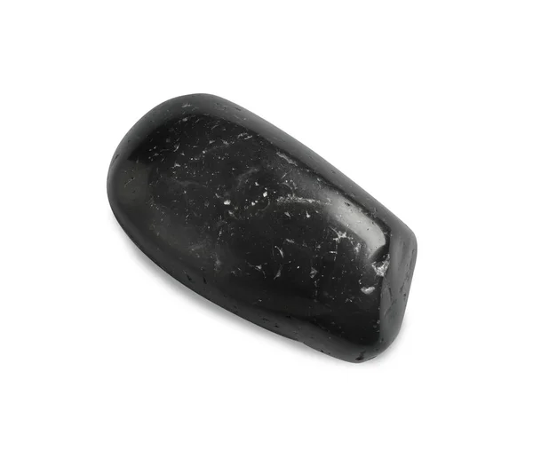 Pedra Spa Preto Isolado Branco Vista Superior — Fotografia de Stock