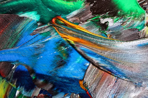 Abstrakte Bunte Acrylfarbe Als Hintergrund Draufsicht — Stockfoto