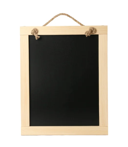 Saubere Kleine Schwarze Tafel Isoliert Auf Weiß — Stockfoto
