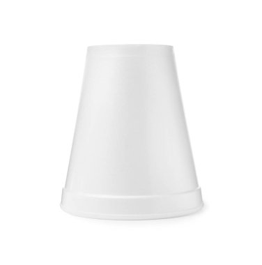 Temiz bir köpük kabı beyaza izole edilmiş.