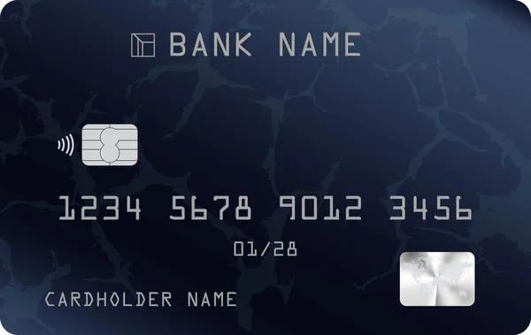 Chip Credit Card Illustration Mockup Design — Stock Photo, Image