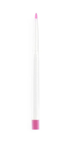 Dudak Kalemi Beyaza Izole Edilmiş Üst Manzara Kozmetik Ürünü — Stok fotoğraf