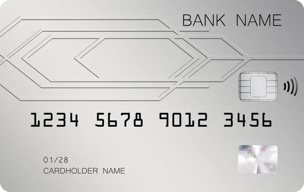 Chip Creditcard Illustratie Mockup Voor Ontwerp — Stockfoto