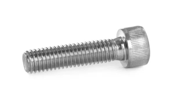 One Metal Socket Bolt Isolated White — Stock Photo, Image