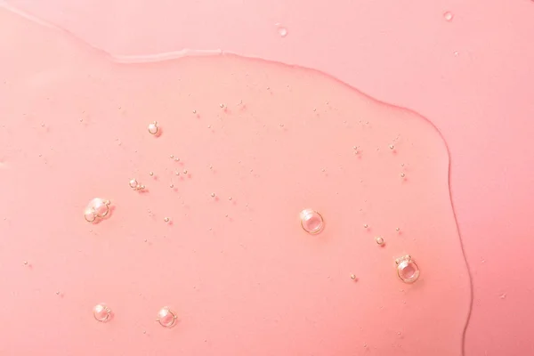 Образец Гидрофильного Масла Розовом Фоне Вид Сверху — стоковое фото