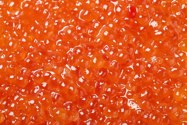 Delicious Red Caviar Background Top View — Stock Photo, Image