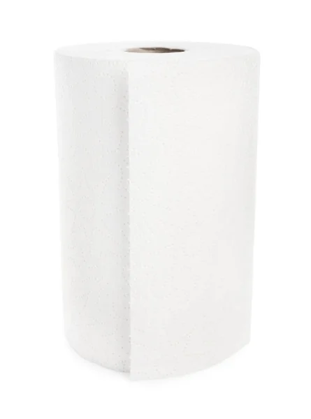 Roll Paper Towels Isolated White — Stock Photo, Image