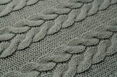 Arka plan olarak güzel desenli örülmüş kumaş, üst görünüm