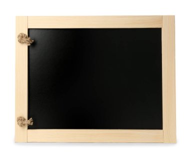 Temiz küçük siyah karatahta beyaz üzerine izole