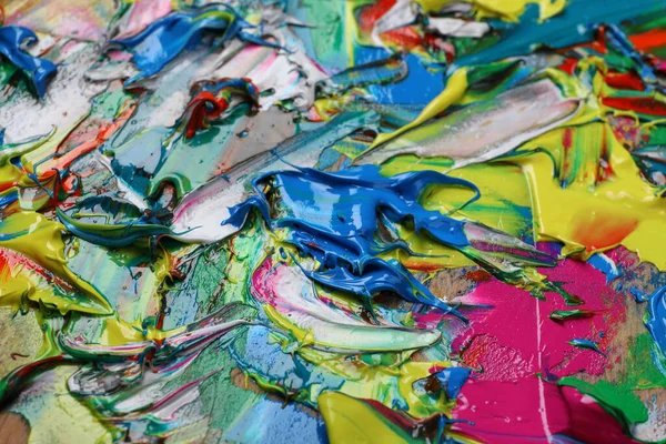 Abstrakte Bunte Acrylfarbe Als Hintergrund Nahaufnahme — Stockfoto