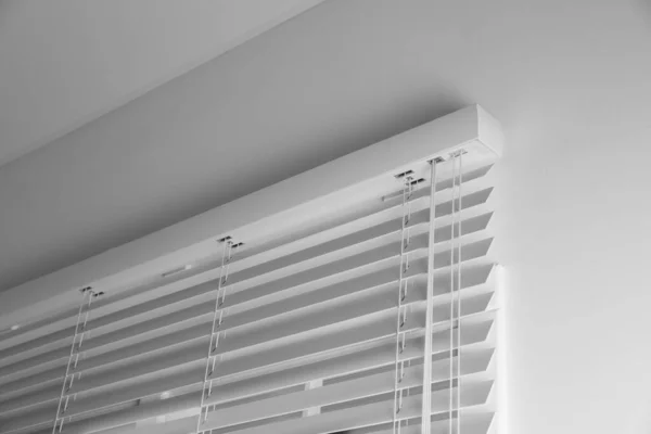 Window Closed Blinds Room Low Angle View — Stock Photo, Image