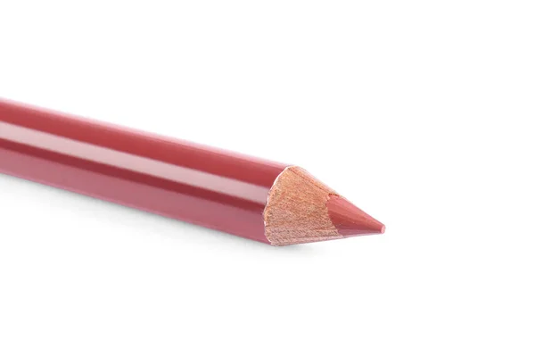 Lippenstift Isoliert Auf Weiß Nahaufnahme Kosmetikprodukt — Stockfoto