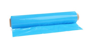 Açık mavi kıvrım sargısı beyaz üzerine izole