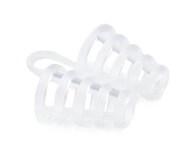 Burun için horlama önleyici cihaz beyazda izole