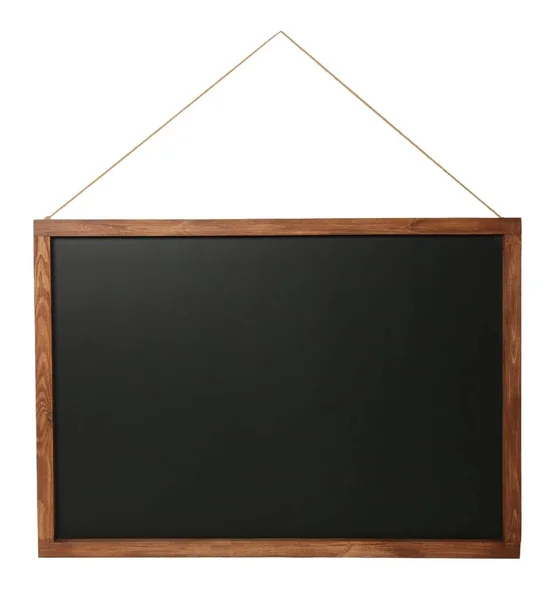 Pequeno Quadro Preto Limpo Fundo Branco — Fotografia de Stock