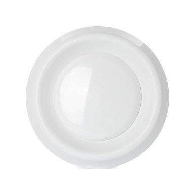 Ev havalandırma sistemi için tavan dağıtıcı beyaz renkte izole edildi