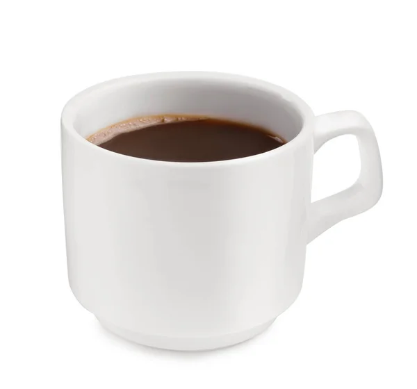 Fresh Aromatic Coffee Mug Isolated White — 스톡 사진