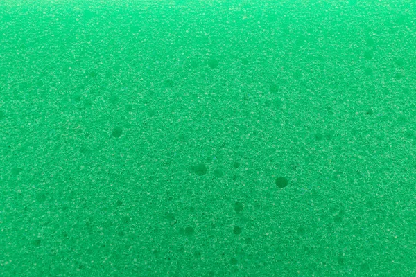 Πράσινο Σφουγγάρι Καθαρισμού Φόντο Πάνω Όψη — Φωτογραφία Αρχείου