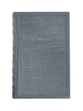 Eski ciltli kitap beyaza izole edilmiş. Tasarım için boşluk