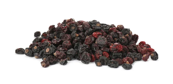 Heap Tasty Dried Currants White Background — Stock Photo, Image