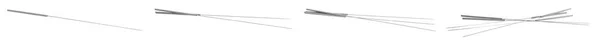 Set Needles Acupuncture White Background Banner Design — Stock Photo, Image