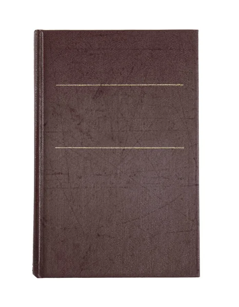 Eski ciltli kitap beyaza izole edilmiş. Tasarım için boşluk