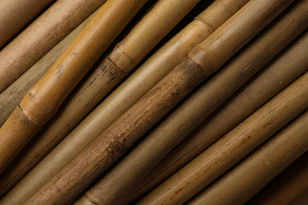 Bâtons Bambou Sec Comme Fond Vue Dessus — Photo