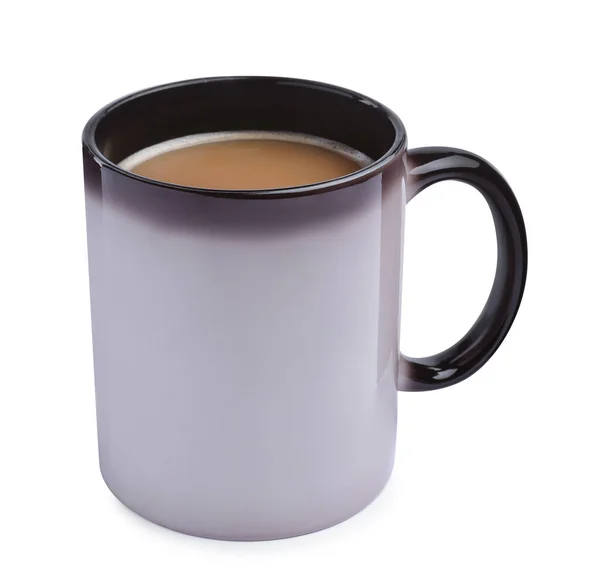 Beyaz Bardakta Taze Aromatik Kahve — Stok fotoğraf