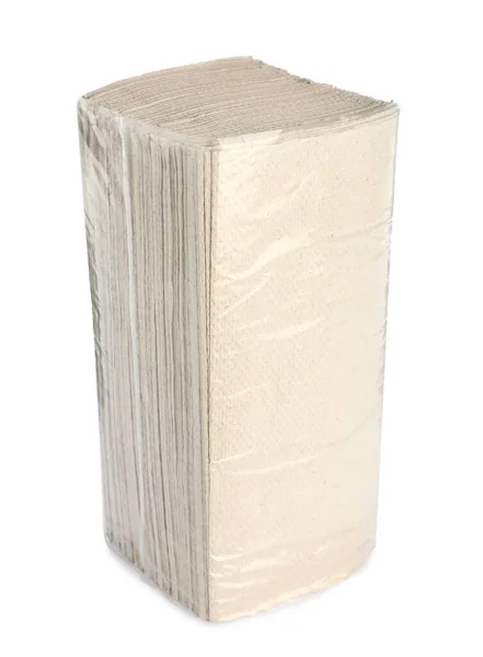 Пакет Паперових Рушників Ізольовано Білому — стокове фото