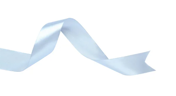 Beautiful Ribbon Isolated White Top View — Stock Photo, Image