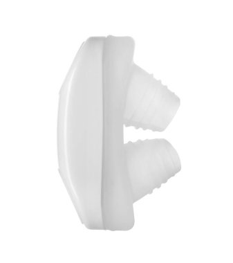 Burun için horlama önleyici cihaz beyazda izole