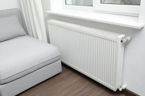 Modern Radiator Home Central Heating System — Fotografia de Stock