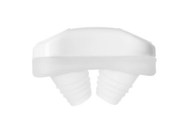 Burun için horlama önleyici cihaz beyazda izole