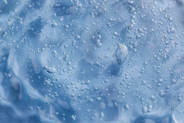 Texture Light Blue Shower Gel Background Closeup — Photo