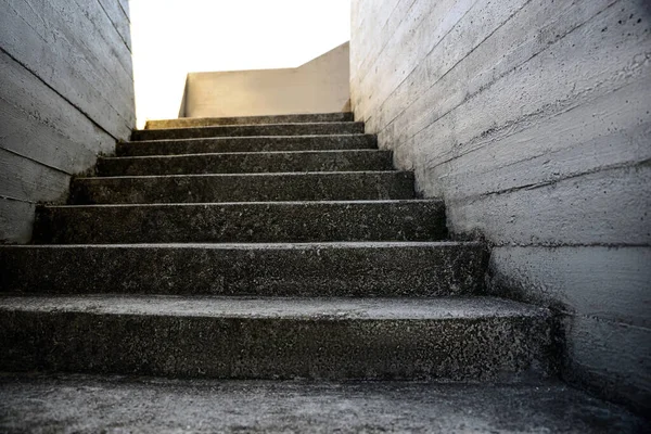 Blick Auf Leere Alte Betontreppen Freien — Stockfoto