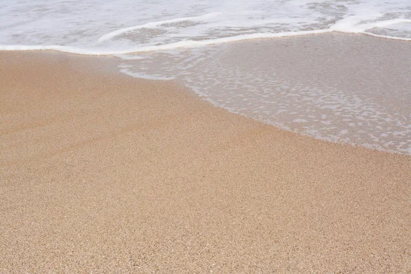 Krásný Výhled Písečnou Pláž Moře Letní Dovolená — Stock fotografie