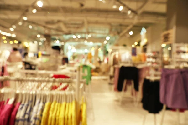 Blurred View Store Interior Shopping Mall Bokeh Effect — Fotografia de Stock